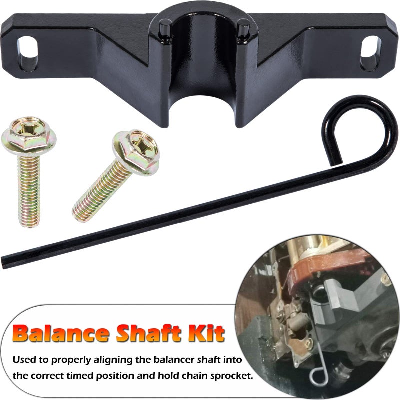 Bonbo Heavy Duty 2801 Flywheel Holder Flex Plate Lock Tool for Replacing Timing Chain + 7676 Oil Seal Repair Kit with Balance Shaft & Oil Pump Alignment Tool Set for BMW 1 2 3 4 Series N20 N26 Engines - Image 3